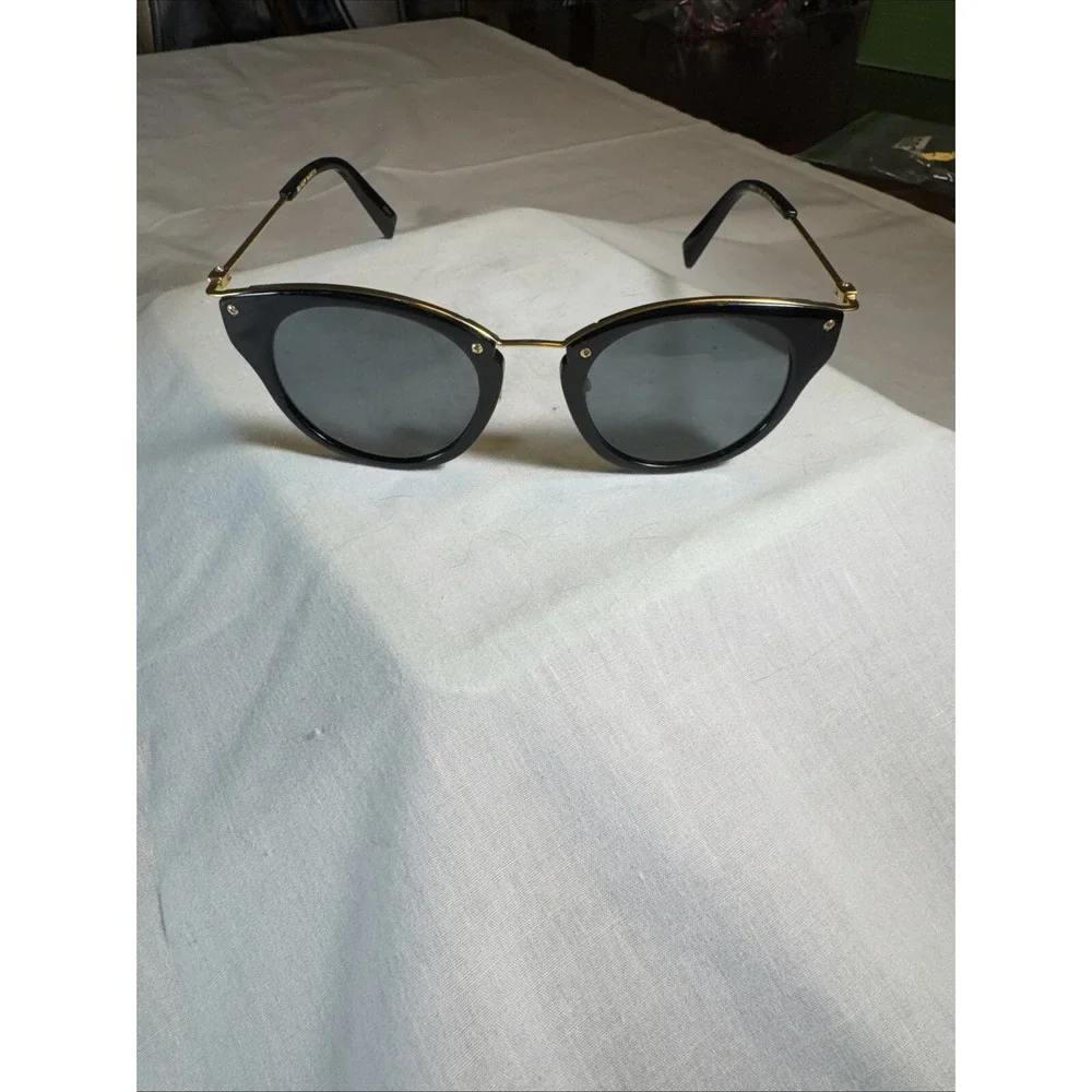 Warby Parker Hadley 3100 Black Gold Cat Eyes Round Eyeglasses 47-21-140